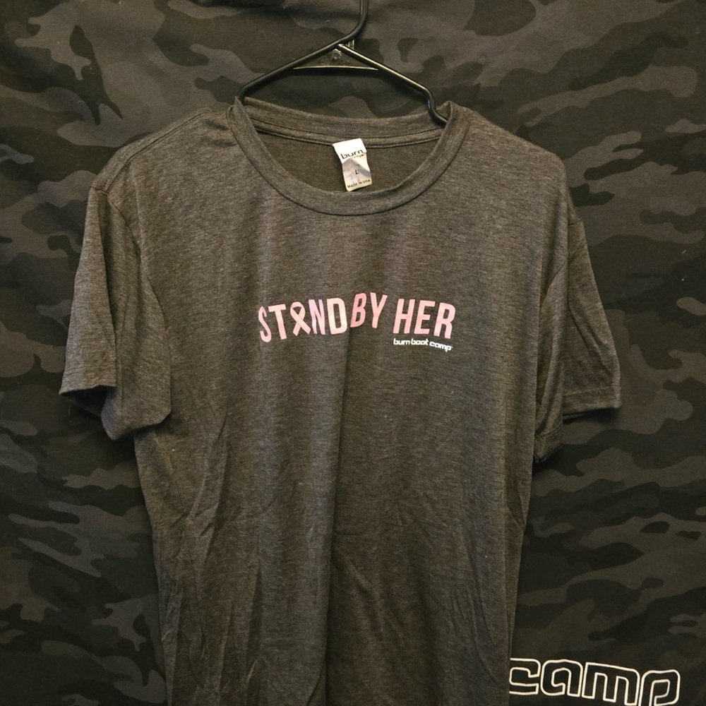 Stand By Her Dark Gray T-Shirt